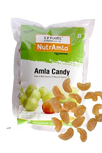 41VWjckloL - Manvik Foods NutrAmla Amla Fruit Dried Candy in Pieces Dehydrated Candies Source of Vitamin C Traditional Recipe, as good appetizer N.Wt.900g - Image 4