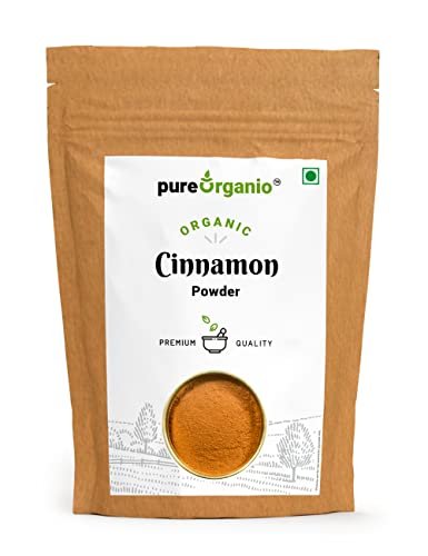 41WBaHMpPcL - Manvik Foods Pure Organio Organic Cinnamon Powder - Dalchini Powder Cineman Cooking Tea Baking (100 Gm)