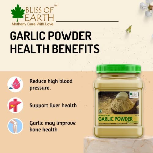 41WI4SE kKL - Manvik Foods Bliss of Earth 500gm Naturally Organic Garlic Powder Dried For Cooking - Image 5