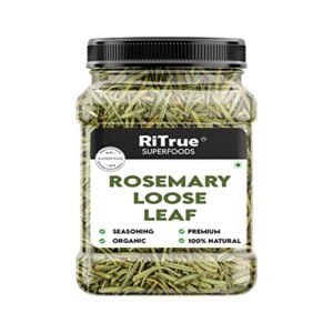RiTrue - Rosemary Dried Leaves - 90 Gm - For Hair Growth | Rosemary Herb Tea | Organic | Natural