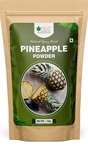 41XUT84ptOL - Manvik Foods Bliss of Earth Pineapple Powder 1Kg for Juices, Jams, Cake, Ice Cream, & Energy Drinks