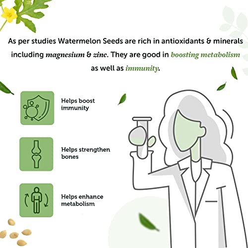 41XoKNNY1RL - Manvik Foods Neuherbs Raw unroasted Watermelon Seeds for eating, Rich in Protein, Potassium, Magnesium & Iron- 400g - Image 7
