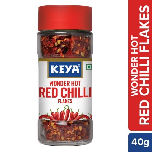41Ylu4CXGcL - Manvik Foods Keya Red Chilli Flakes 40gm, Pack 3 - Image 5