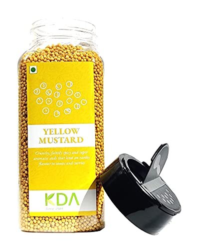 41Zo2IDvRRL - Manvik Foods KDA Yellow Mustard Seeds (Peeli Sarson), 200g