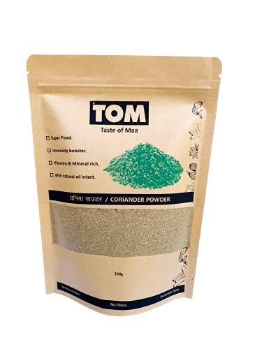 41aN3IVKKMS - Manvik Foods TOM Taste of Maa™ Coriander Powder, (Dhania) (200 Gm)