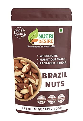 41c2zMShf L - Manvik Foods Nutri Desire - Brazil Nuts Brazillian nut, Jumbo Brazil Nuts, Brazil Nuts Organic (Brazil Nuts, 100)