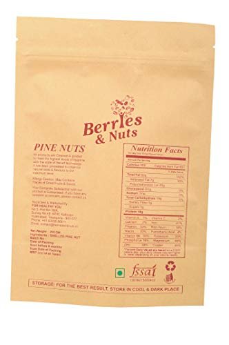 41cMufy25BL - Manvik Foods Berries And Nuts Premium Chilgoza Magaz | Pine Nuts Without Shell | 250 Grams - Image 6