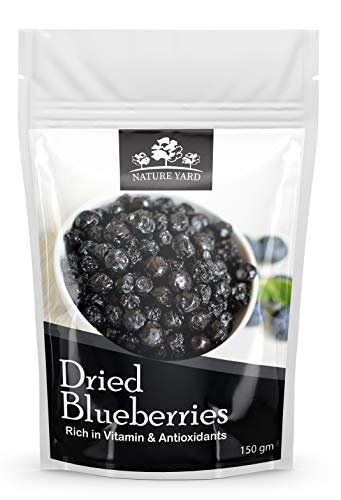 41cV ctkp0L - Manvik Foods NATURE YARD Blueberry dry fruit without sugar - 50gm Organic Unsweetened Blueberries ( Vegan & Gluten Free snacks )