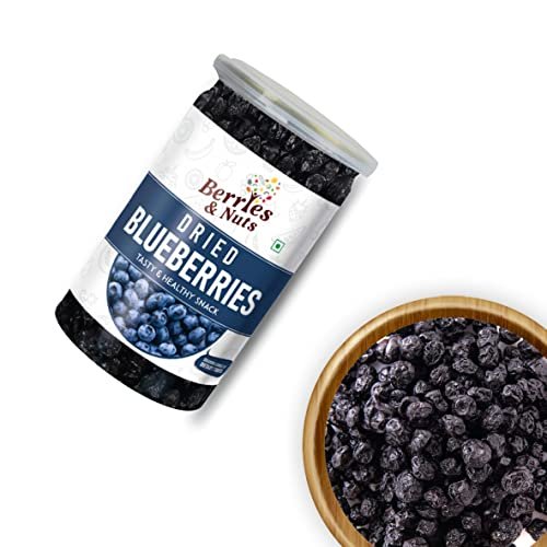 41cuklnOtFL - Manvik Foods Berries And Nuts Dried Blueberries | Dehydrated Blueberry - Antioxidant Rich, Super Foods | 1 Bottle of 200 Grams - Image 3