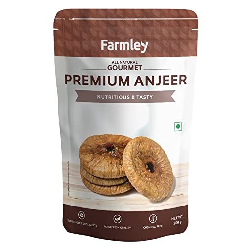 41dG2QVuNlL - Manvik Foods Farmley Selecta Afghan Dried Anjeer ( Figs ) 200gm