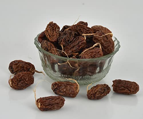 41e3KuboVL - Manvik Foods Matratva Organic Dry Dates 400 Gm | Hand Picked & Sundried Khajur | Delicious & Sweet | Kharek |Brown Black Kala Chuara | Sukha Khajoor Dry Fruit - Image 3