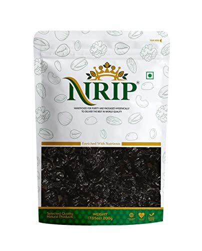 41eLOACGjaL - Manvik Foods NRIP Prunes Pitted (Dried) Plum Aloo Bukhara Seedless, 200 Gm
