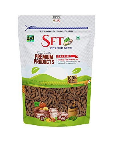 41eb4T7z kL - Manvik Foods SFT Big Size Whole Pine Nuts Shelled Chilgoza Pouch, 100 g