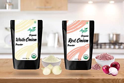41evnlQKH3L - Manvik Foods Agile Organic® Organic White Onion Powder - 200g | Certified Organic Powder - Image 3