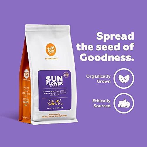 41f6oGnSDmL - Manvik Foods Yogabar Sunflower Seeds for Eating Protein and Fibre Rich Superfood | Healthy Snacks - 250gm - Image 4