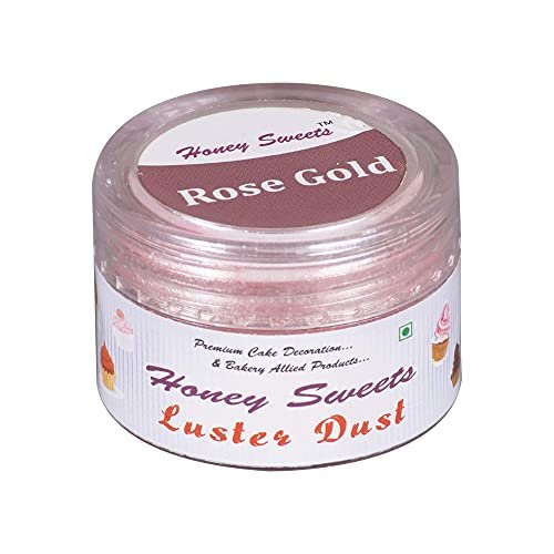 41fmwHWW5jS - Manvik Foods Honey Sweets Edible Luster Dust for Painting on Cakes and Chocolates (4.25 Grams, Rose Gold) - Image 4