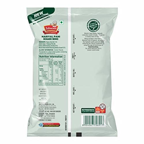 - Manvik Foods Jabsons Coconut Gluten Free Nariyal Pani Khari Sing water peanut/Moongphali/Shengdane 400G - Image 4