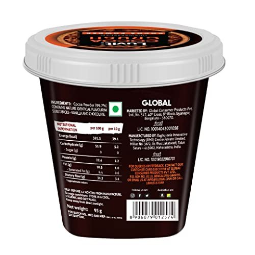 41gNIKdopbL - Manvik Foods LuvIt Cocoa Crush - Cocoa Powder | Unsweetened, Vegan, Gluten Free | Perfect for Baking Cakes, Cookies | Shakes, Smoothies, Frosting making | Pack of 4-95g each - Image 3