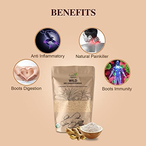 - Manvik Foods First Bud Organics Wild Dry Ginger Powder (250g) | Organic Ginger Powder with High Gingerol Content (70.46mg/100 gm) for Cooking and Health Benefits | Aromatic and Fresh Saunth Powder - Image 5