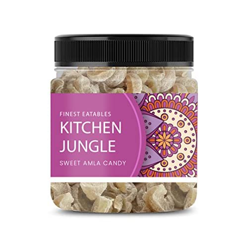 41j8FVJTQmL - Manvik Foods Kitchen Jungle Dried Dry Sweet Amla Candy (Indian Gooseberry) (300gm, Pack of 1)