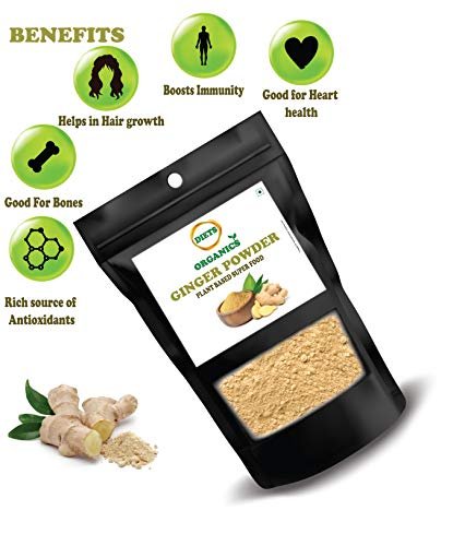 41joXfkO7L - Manvik Foods DIETS ORGANICS Ginger powder - 50 gms (2) | Sukku powder | Dried Ginger powder 50 G pack of 2 - Image 4