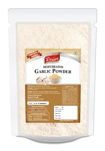 41lMs15p1yL - Manvik Foods Desire Dehydrated Garlic Powder 500 Gram