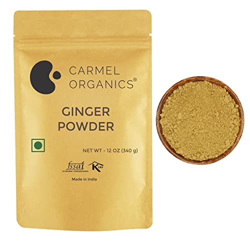 41mtKgjsDvL - Manvik Foods CARMEL ORGANICS Ginger Root Powder (340 Grams)| Zingiber officinale | NON-GMO | No Added Preservatives | Sukku Podi | Dry Sonth/Adrak Powder for Cooking and Health