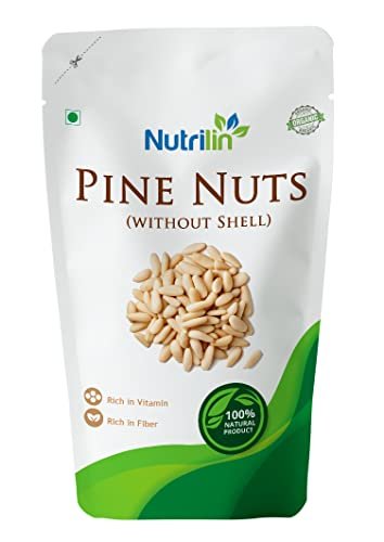 - Manvik Foods Nutrilin Lebanon Pine Nuts (Chilgoza) Pine Seeds, Powerhouse of Antioxidants (100)