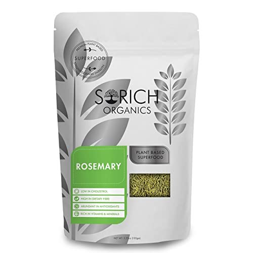 41oQUeN7zGL - Manvik Foods Sorich Organics Rosemary Herbal Tea 100gm | Rosemary Tea for Hair Growth, Weight Management | Boosts Immune System, Memory, Eye Vision | Rich in Antioxidants | Improves Digestion