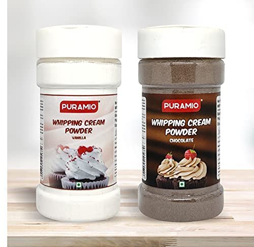 41pJDZFSsXS - Manvik Foods Puramio Whipping Cream Powder- Vanilla & Chocolate, (125g Each (Pack of 2)) - Image 3