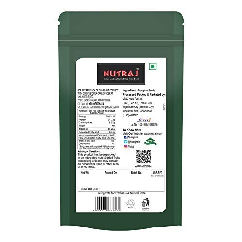 41qPNBreTpL - Manvik Foods Nutraj Pumpkin Seeds 200g (Pack of 2) - Image 4