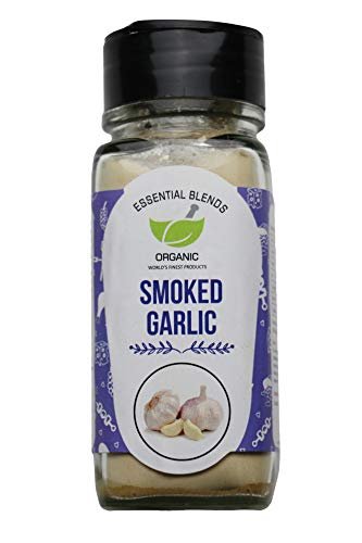 41qowftaWKL - Manvik Foods Essential Blends Organic Smoked Garlic Powder - 70GM |No Preservative | No Colour | Sun Dried | Glass Bottle
