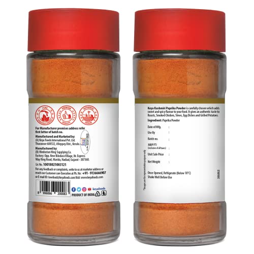 41rG120I L - Manvik Foods Keya Kashmiri Paprika Powder | Exotic Spices | 55gm, Pack 2 - Image 4