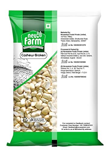 41sHEVRiluL - Manvik Foods Neu.Farm Broken Cashew 4 Piece Kaju Tukda,1kg - Image 2