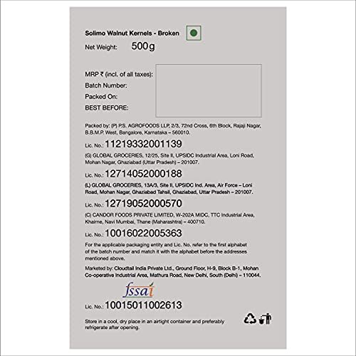 41t49 JeP4S - Manvik Foods Amazon Brand - Solimo Premium Walnut Kernels - Broken, 500g - Image 3