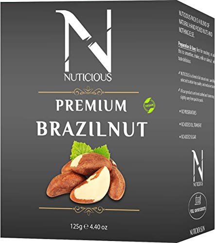 41tLOhhX3WL - Manvik Foods NUTICIOUS Brazil Nut 125 G X 3 Pack of 3)…Dryfruits & Berries,Diwali Gifts ,Diwali Offer ,Nuts - Image 4