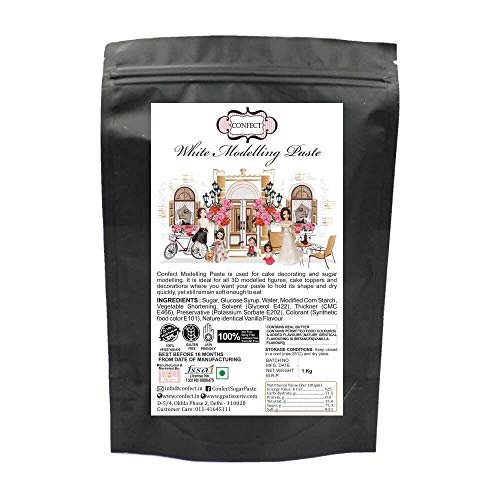 41tYIaAG52L - Manvik Foods Confect White Modelling Paste 1Kg - Image 3