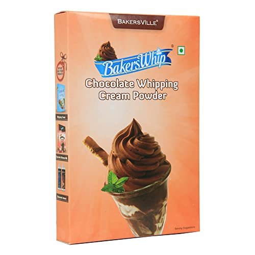 41uEjFCd9SL - Manvik Foods BakersWhip Whipping Cream Powder Combo (Vanilla - 200g & Chocolate 200g) | Gluten Free Whipping Cream Powder - Image 6