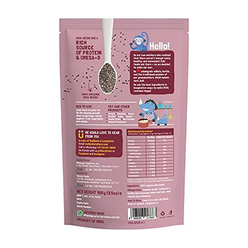 41v6vpQMBkL - Manvik Foods Slurrp Farm Organic Chia Seeds, 100 G - Image 3