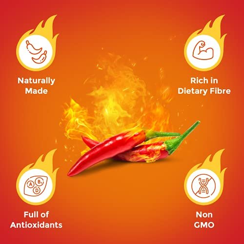 41vEGdP6ZzL - Manvik Foods Neo Sliced Red Paprika 350g I P3 I 100% Vegan I Ready-to-Eat Fibre-Rich Topping for Pizza, Pasta, Burger, Snacks and Salads I Non-GMO (Pack of 3) - Image 4