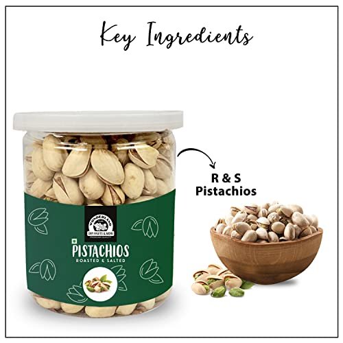 41vHQYFDu L - Manvik Foods Wonderland Foods - Dry Fruits I American California Roasted & Salted Pistachios (Pista) 200g Jar - Image 6