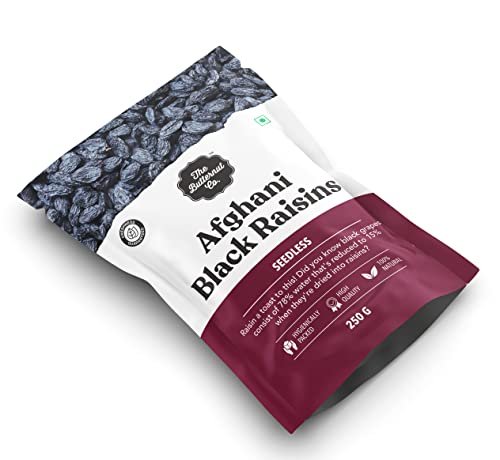 41vIgALbflL - Manvik Foods The Butternut Co. Seedless Black Raisins 250g | 100% Natural | High Fiber | Gluten Free | Naturally Sweet | Hand Picked Kismis - Image 3