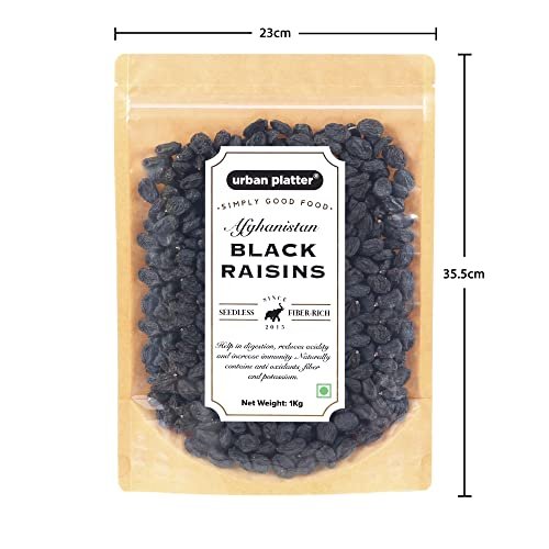 41wVyKr3iL - Manvik Foods Urban Platter Seedless Black Afghan Raisins, 1Kg - Image 4