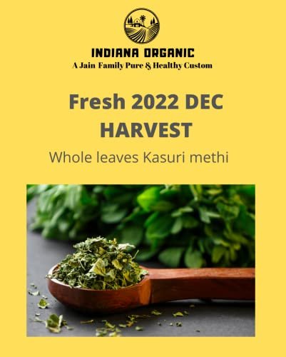 - Manvik Foods Indiana Organic Kasuri Methi, Dry Fenugreek Leaves, Kasoori Methi, Rajasthan Fresh OCT 2022 Harvest - 50 Gram - Image 4