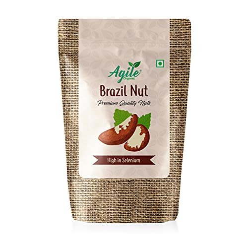 41y9FTkenBS - Manvik Foods Agile Organic® Premium Jumbo Brazil Nuts 100g | Immunity Boosting | Rich in Selenium |