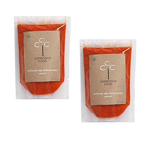 41yZhV5ubzL - Manvik Foods Conscious Food Kashmiri Red Chilli Powder | 200g (100g X 2) | Iron-Pounded | 100% Natural
