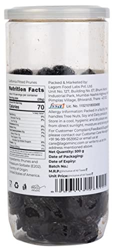 41zZ5drupFL - Manvik Foods Lagom Gourmet California Pitted Prunes, 1 Kg | Dried Plums | No Added Sugar | Gluten Free | Vegan | Non GMO | Prunes Dry Fruit - Image 4