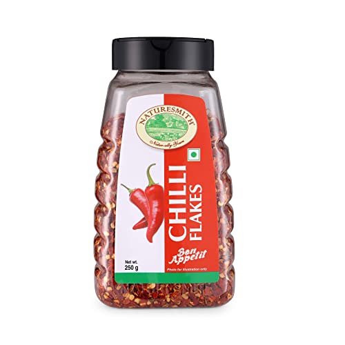 41zkhfniOmL - Manvik Foods NATURESMITH CHILLI FLAKES (250 GRAM)