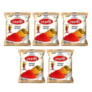 LAXMI Amchur Powder 250g / Dry Mango Powder | Cooking Essential | Kitchen Essential | Amchoor Powder | Khatai Powder (50 gm each-pack of 5)