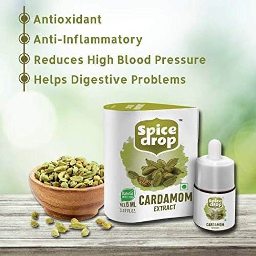 511BASvZmdL - Manvik Foods Spice Drop Cardamom Extract - Tea, Coffee, Cooking, Baking, Dessert | Rich Aroma & Authentic Quality | Pure Whole Green Cardamom Pod Extract | No Added Color or Preservative | Vegan | 5 ML (180 drops) - Image 3